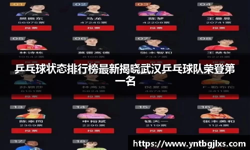 乒乓球状态排行榜最新揭晓武汉乒乓球队荣登第一名